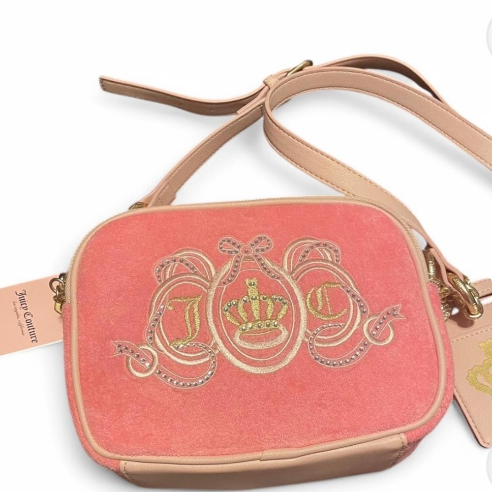 Juicy Couture Lovers Club Camera Bag in Lemonade Pink